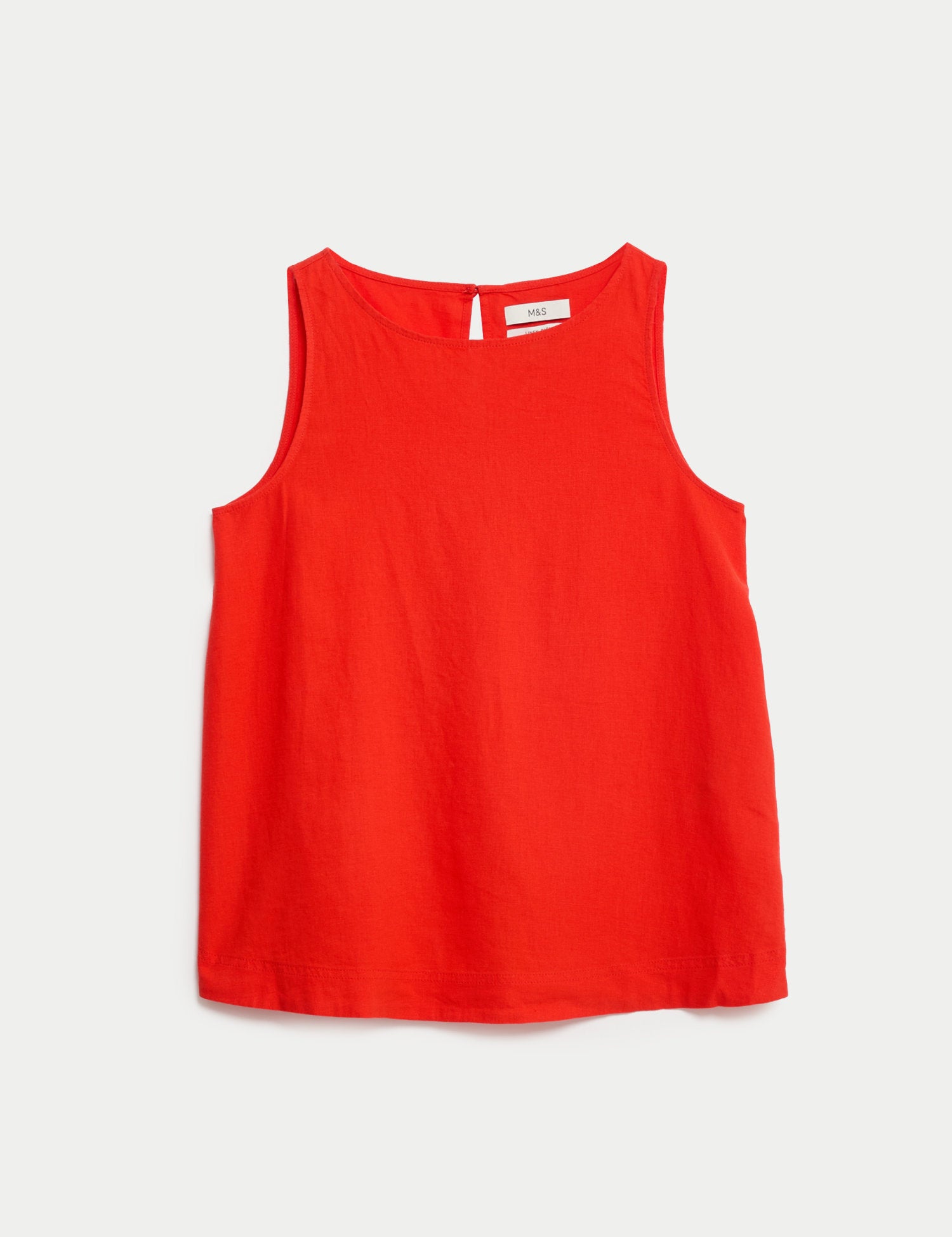 Blusa de lino sin mangas