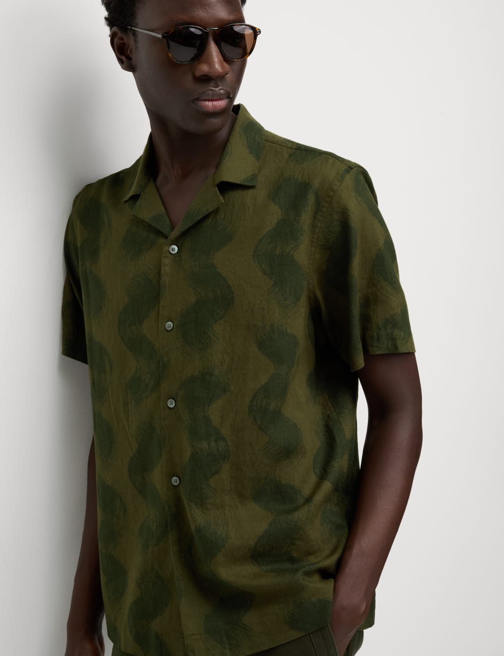 Camisa con estampado de Ondas