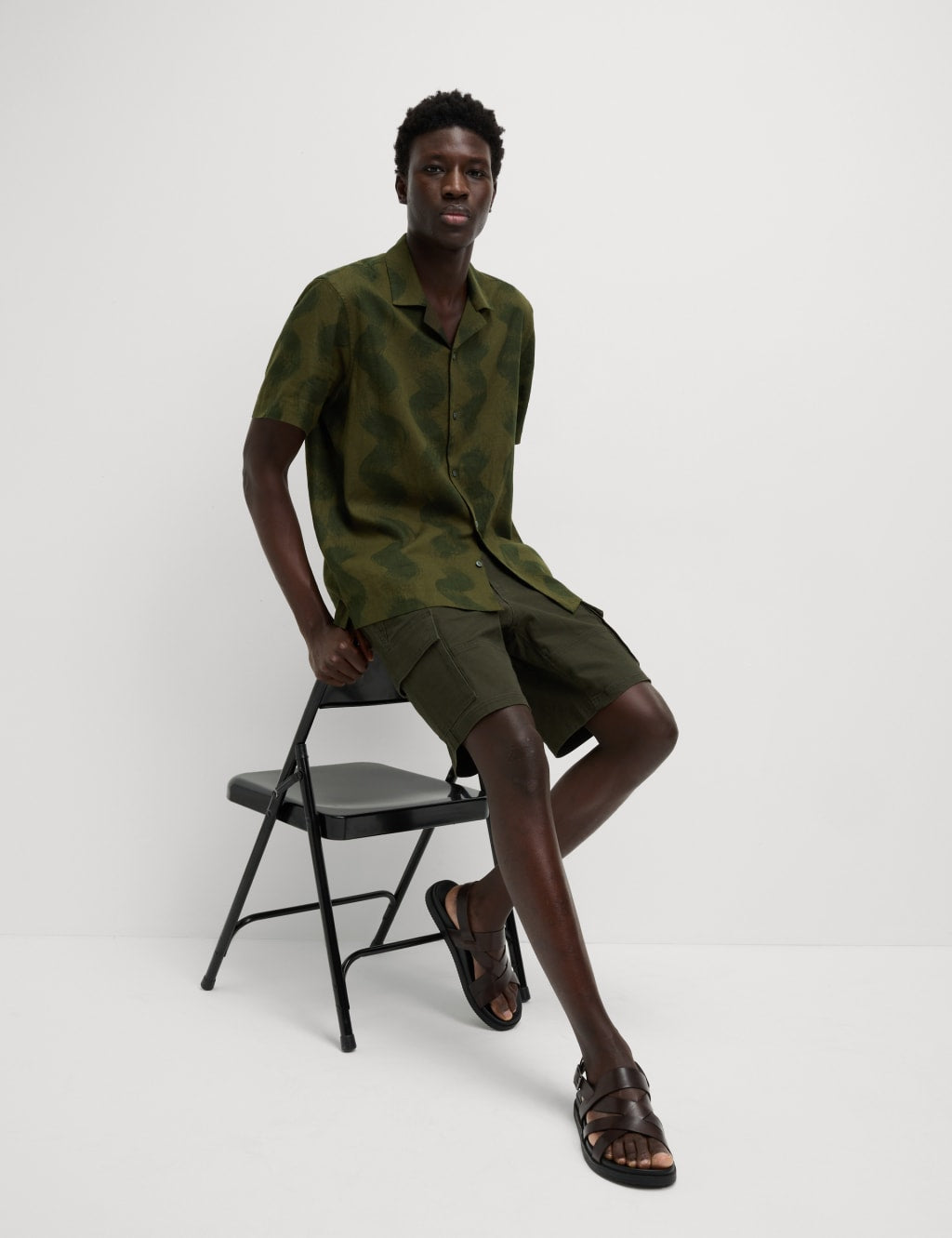 Camisa con estampado de Ondas