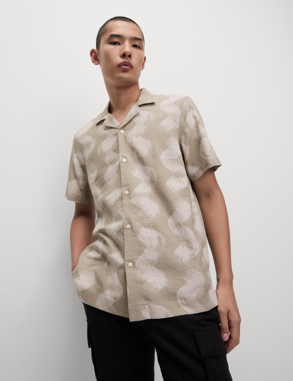 Camisa con estampado de Ondas