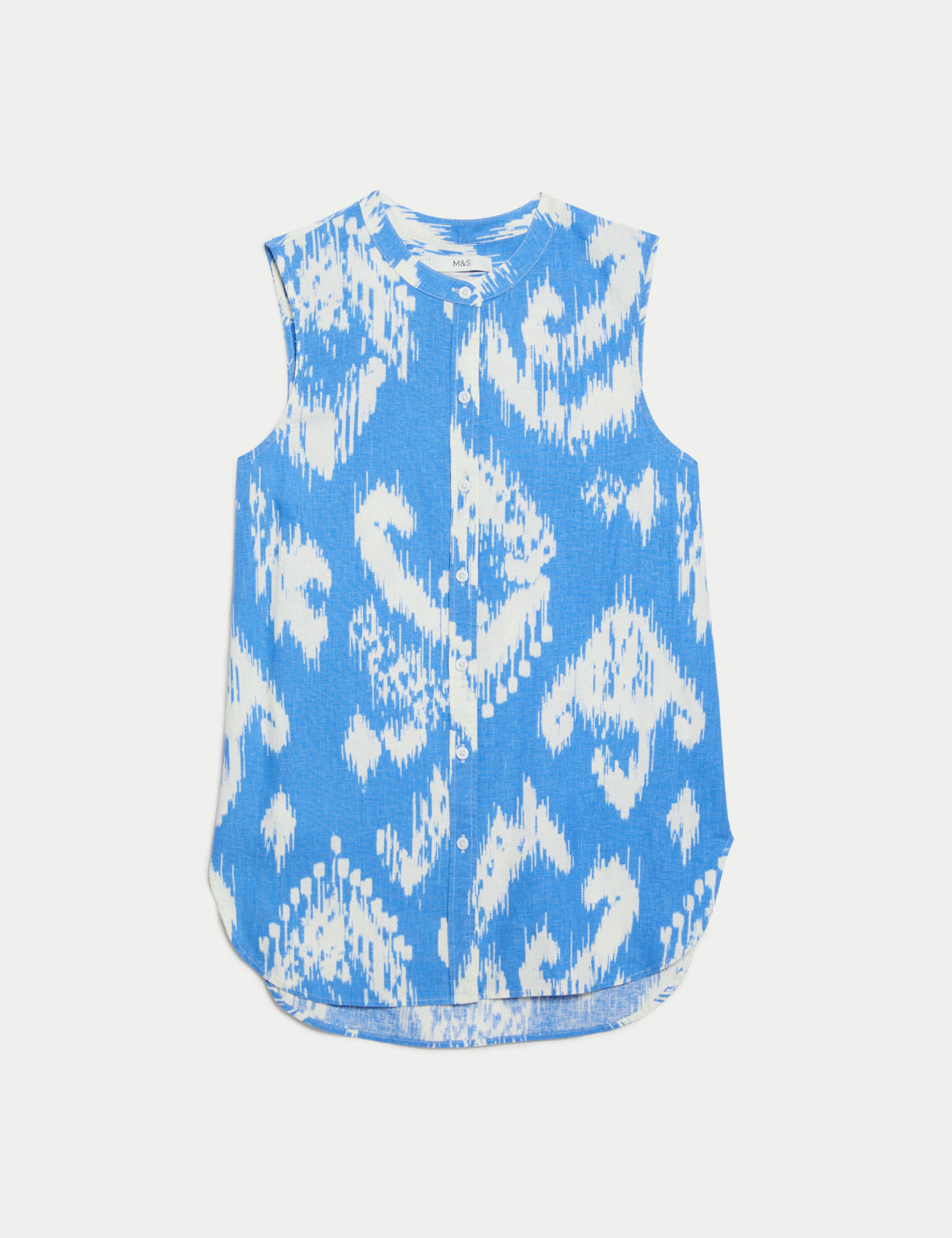 Blusa de lino sin mangas