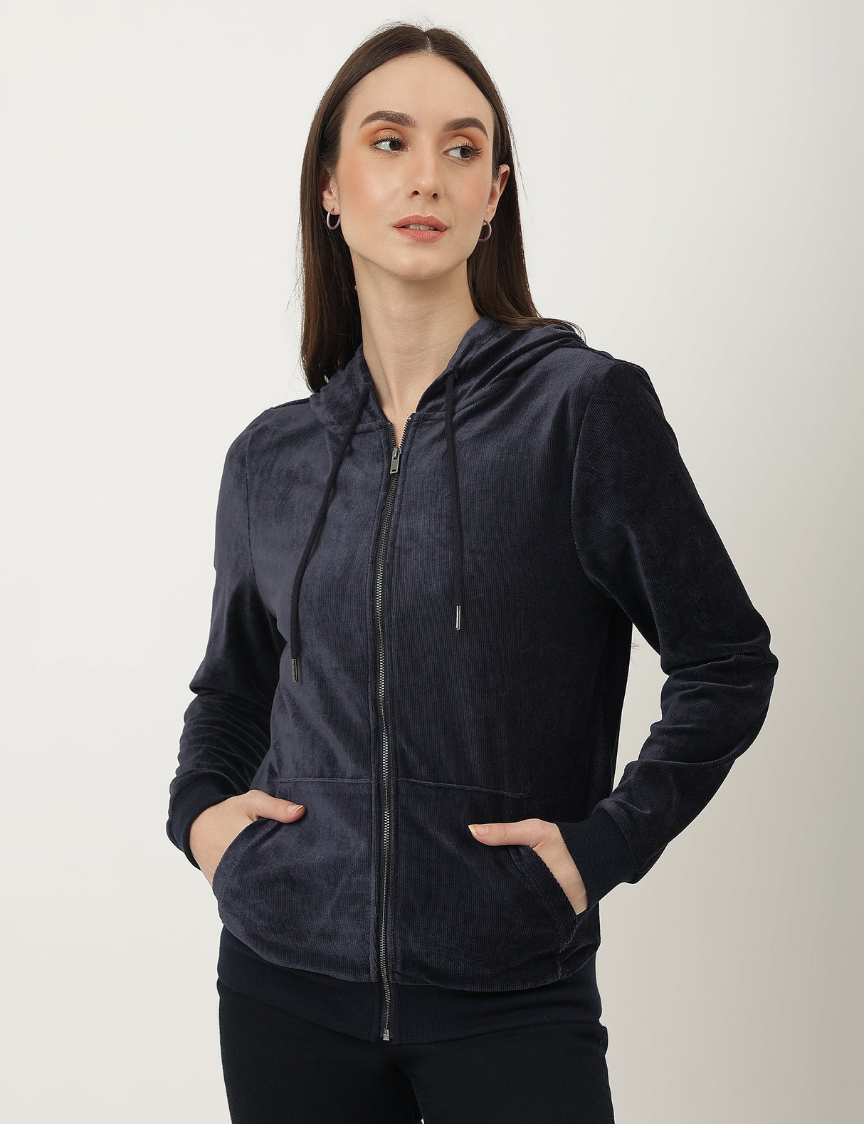 Chaqueta de chandal de terciopelo