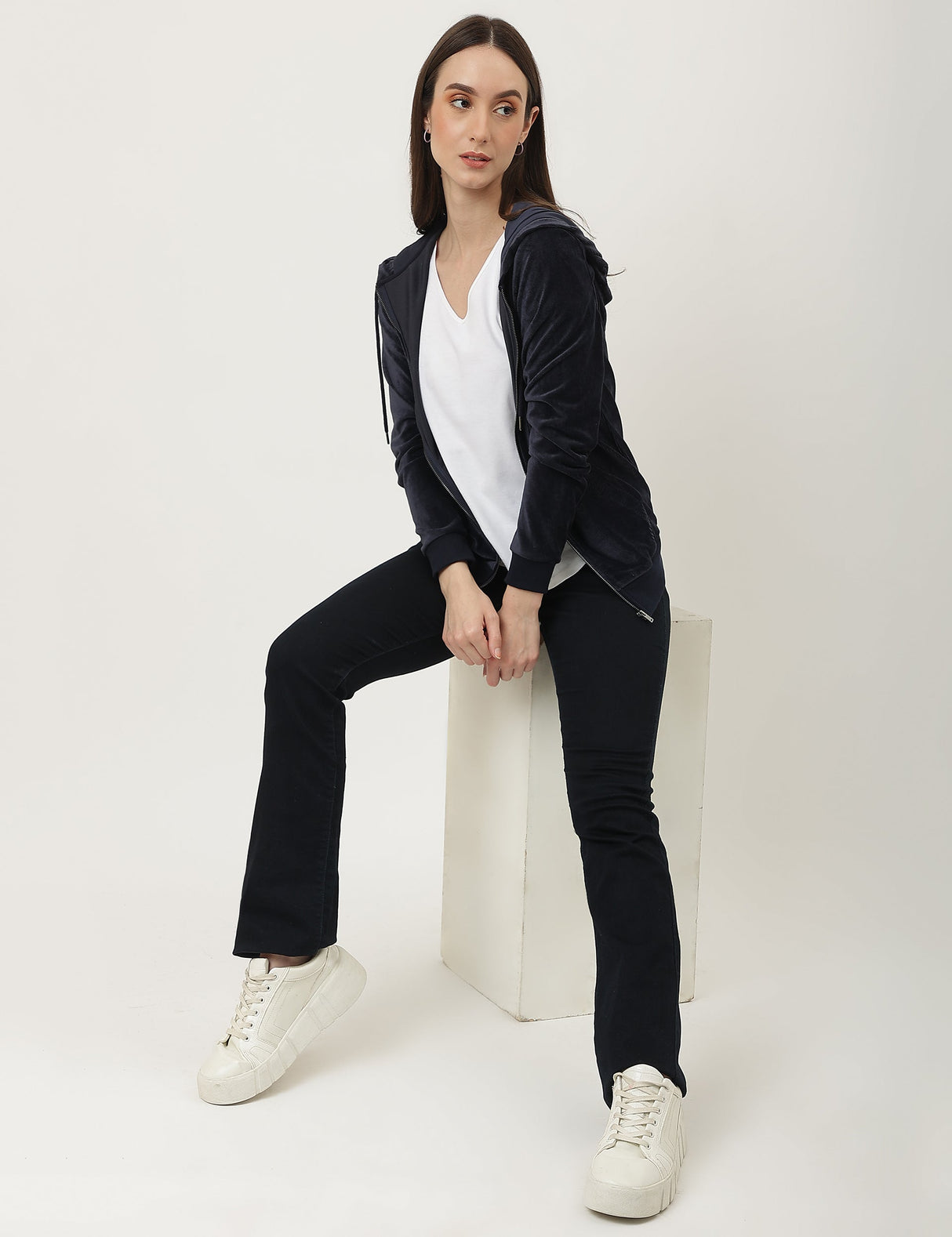 Chaqueta de chandal de terciopelo