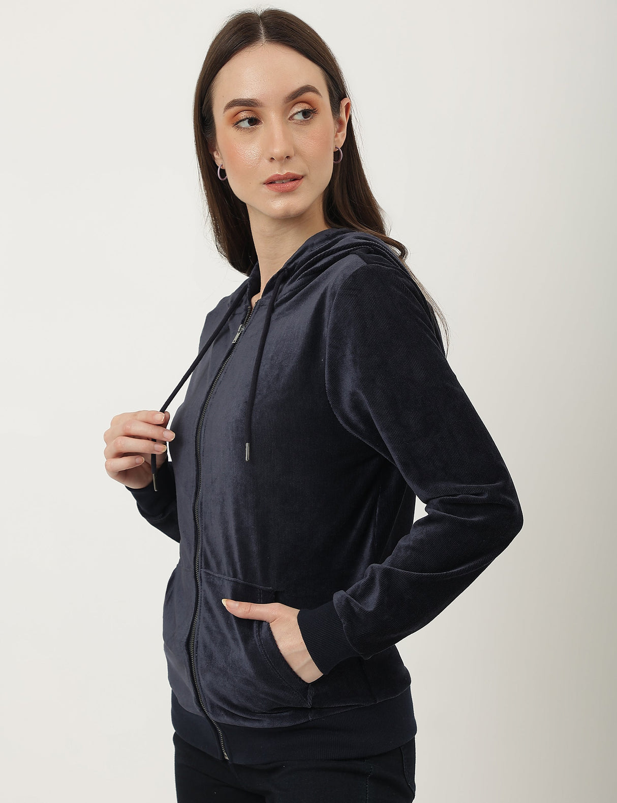 Chaqueta de chandal de terciopelo