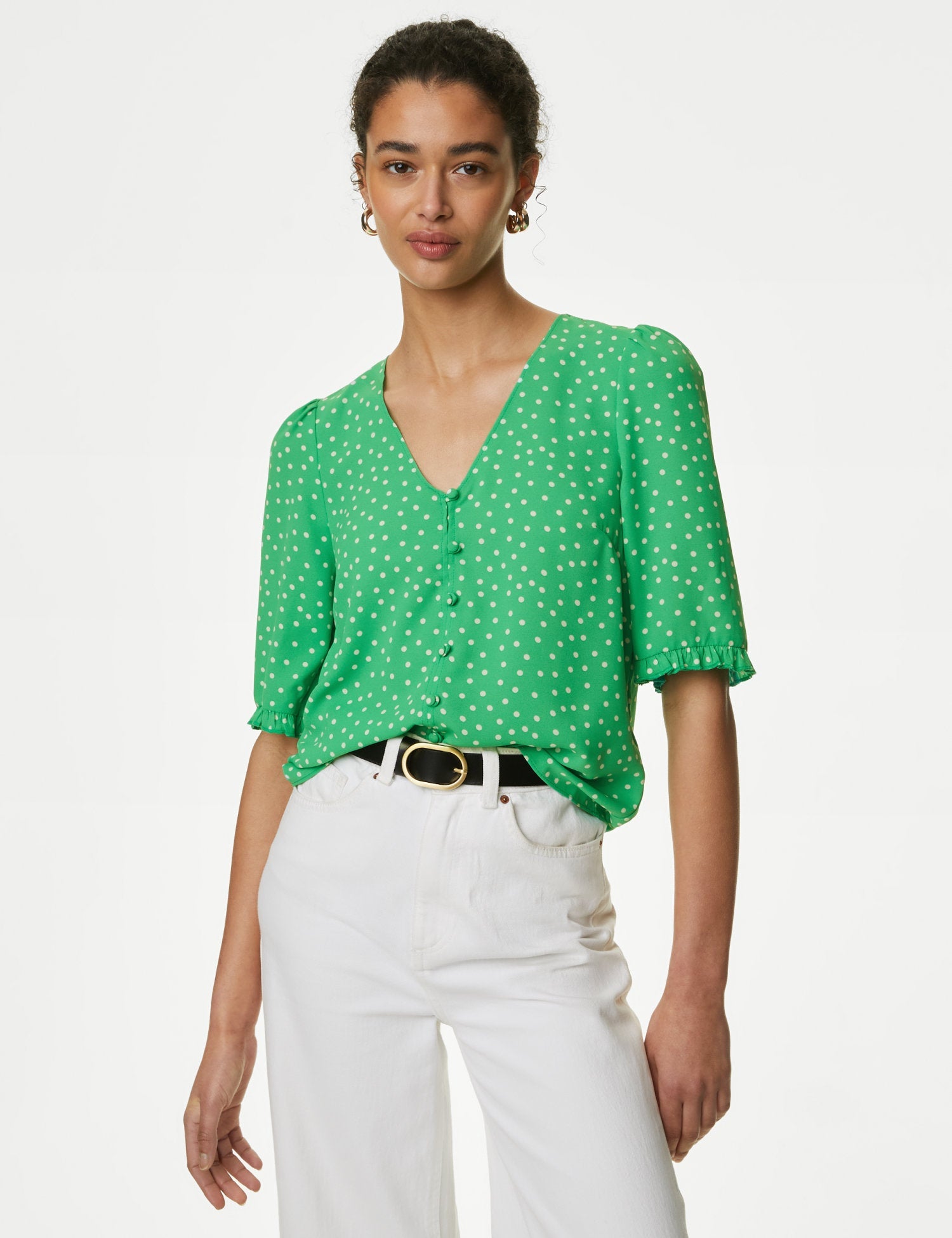 Blusa de manga corta diseño