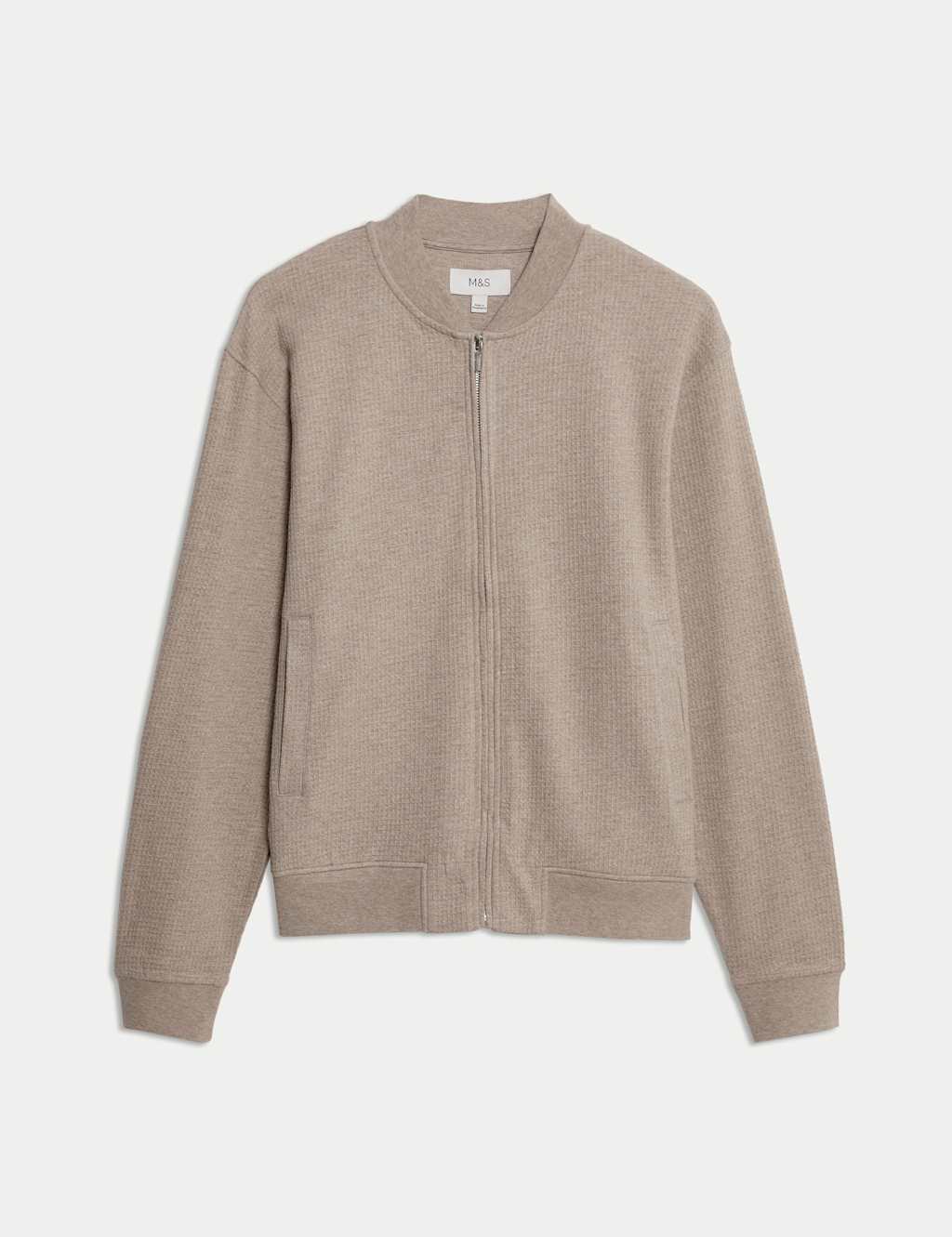 Chaqueta Bomber tejido Waffle