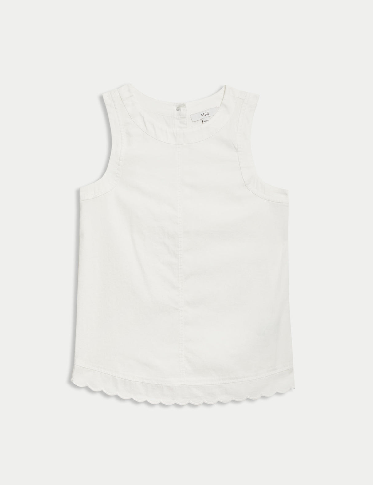 Blusa sin mangas con ondas