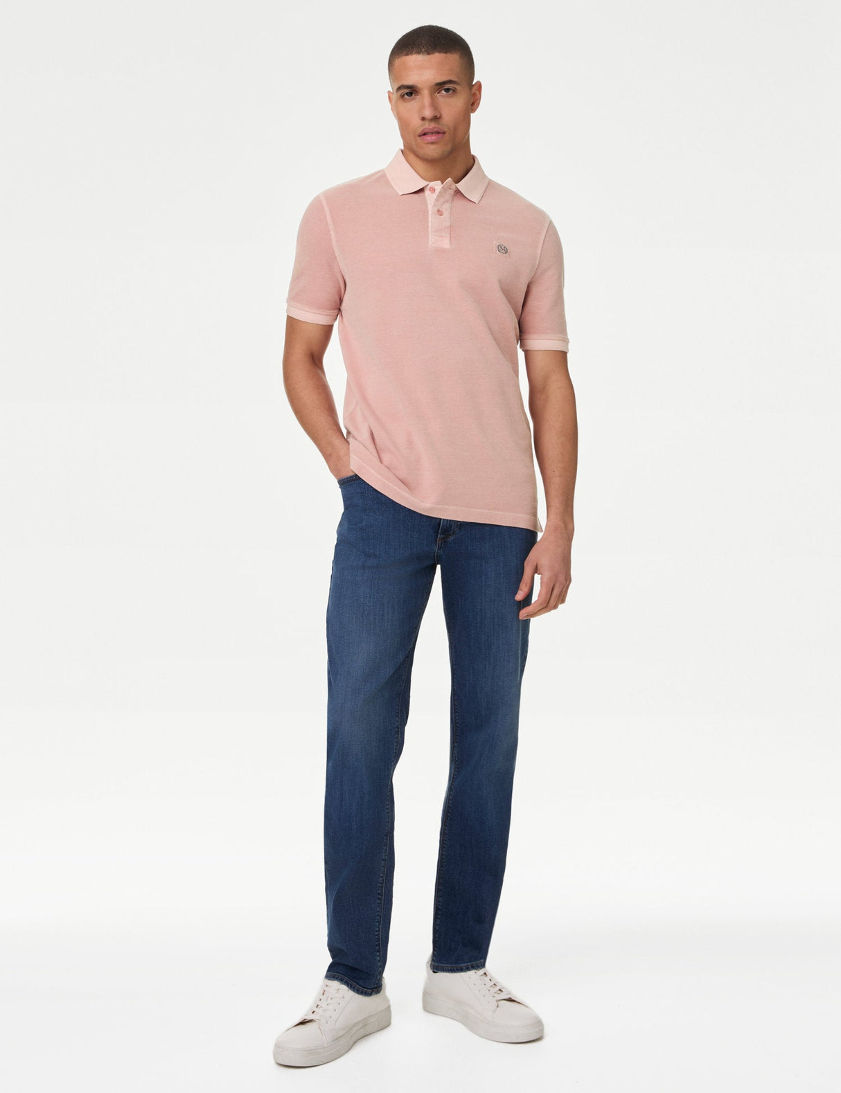 Polo Dye manga corta