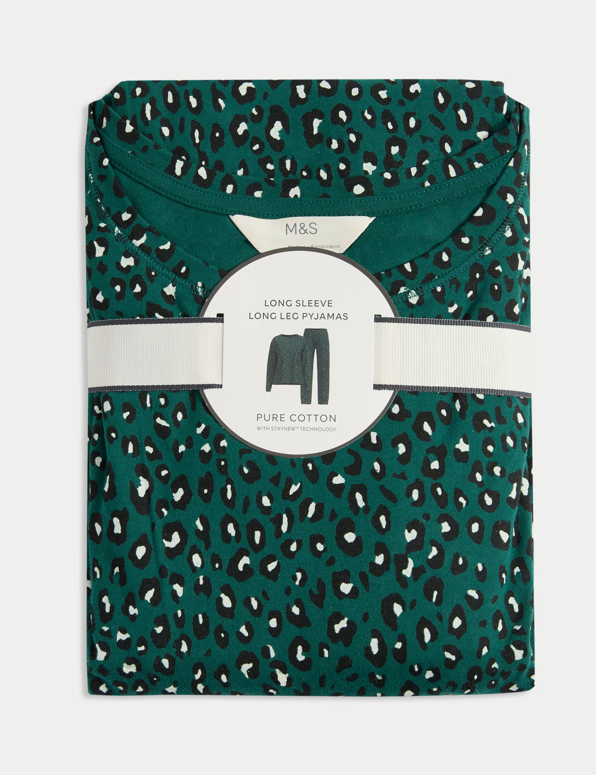 Pijama de manga larga estampado flat pack