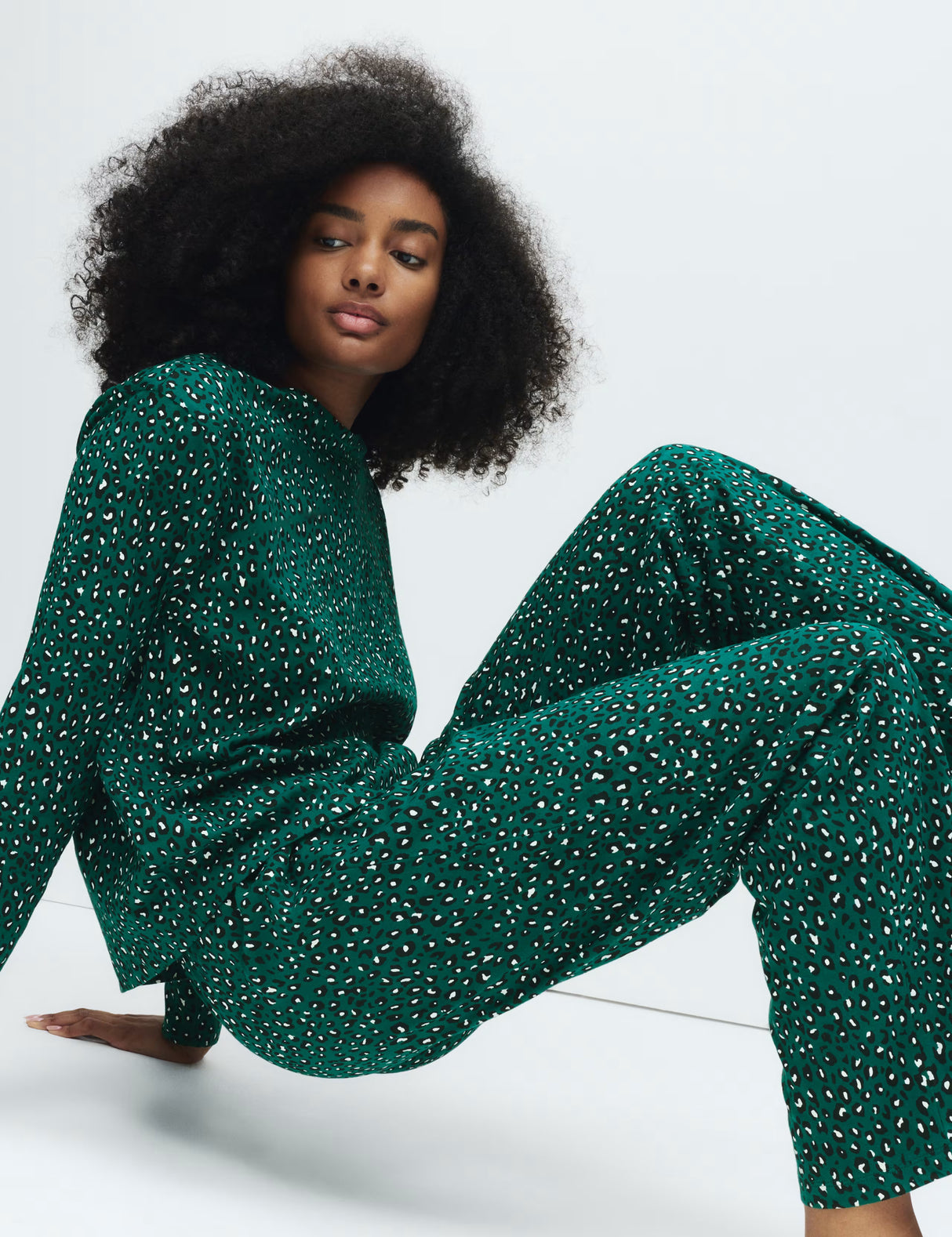 Pijama de manga larga estampado flat pack