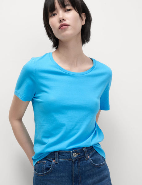 Camiseta de manga corta básica ajustada