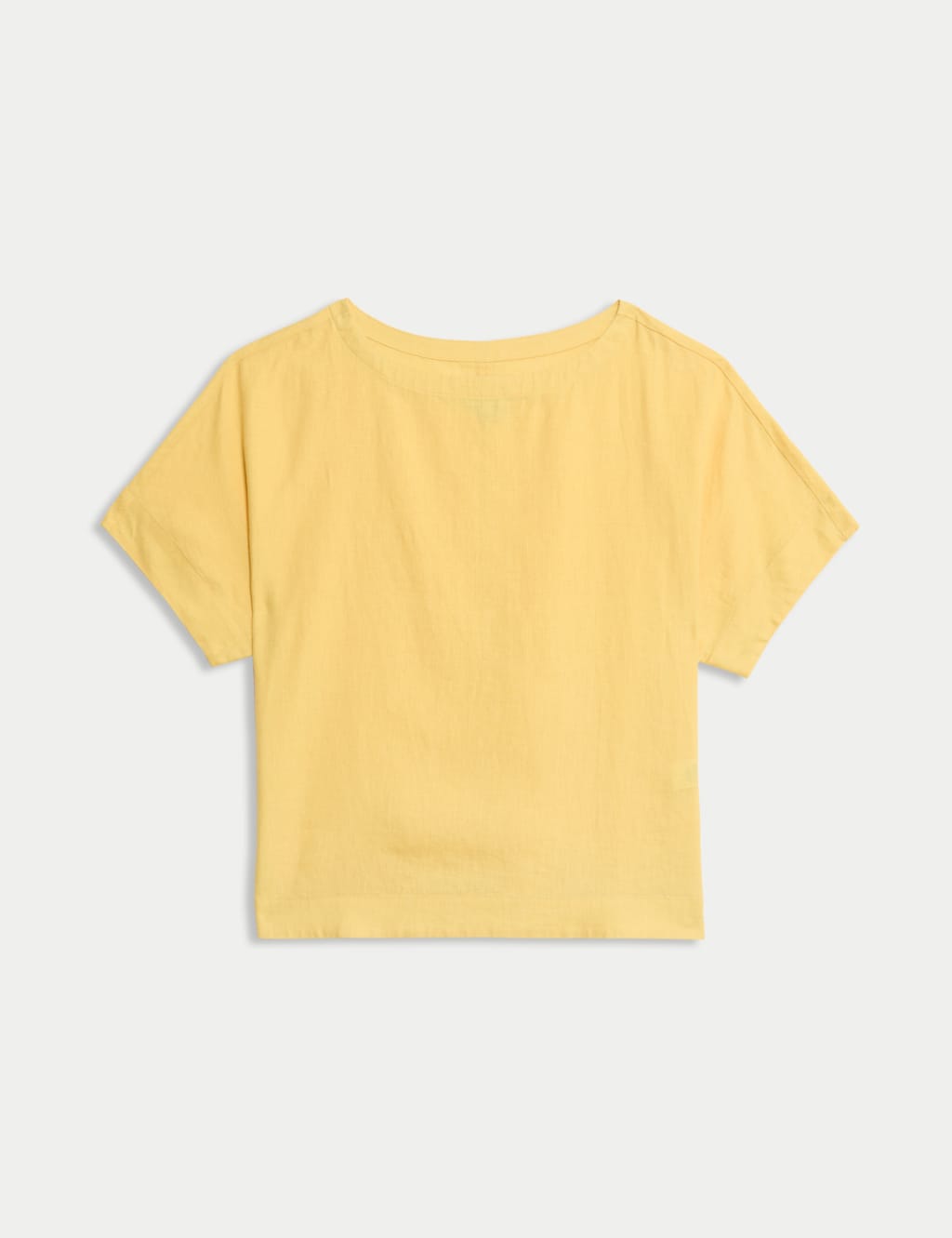 Blusa de lino de manga corta