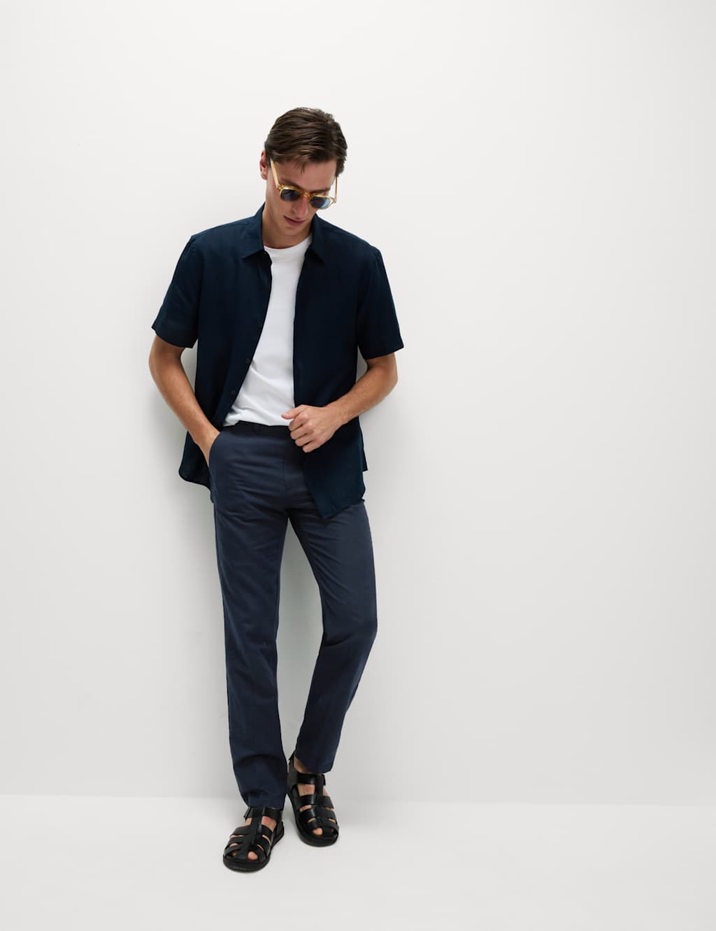 Pantalón chino de lino