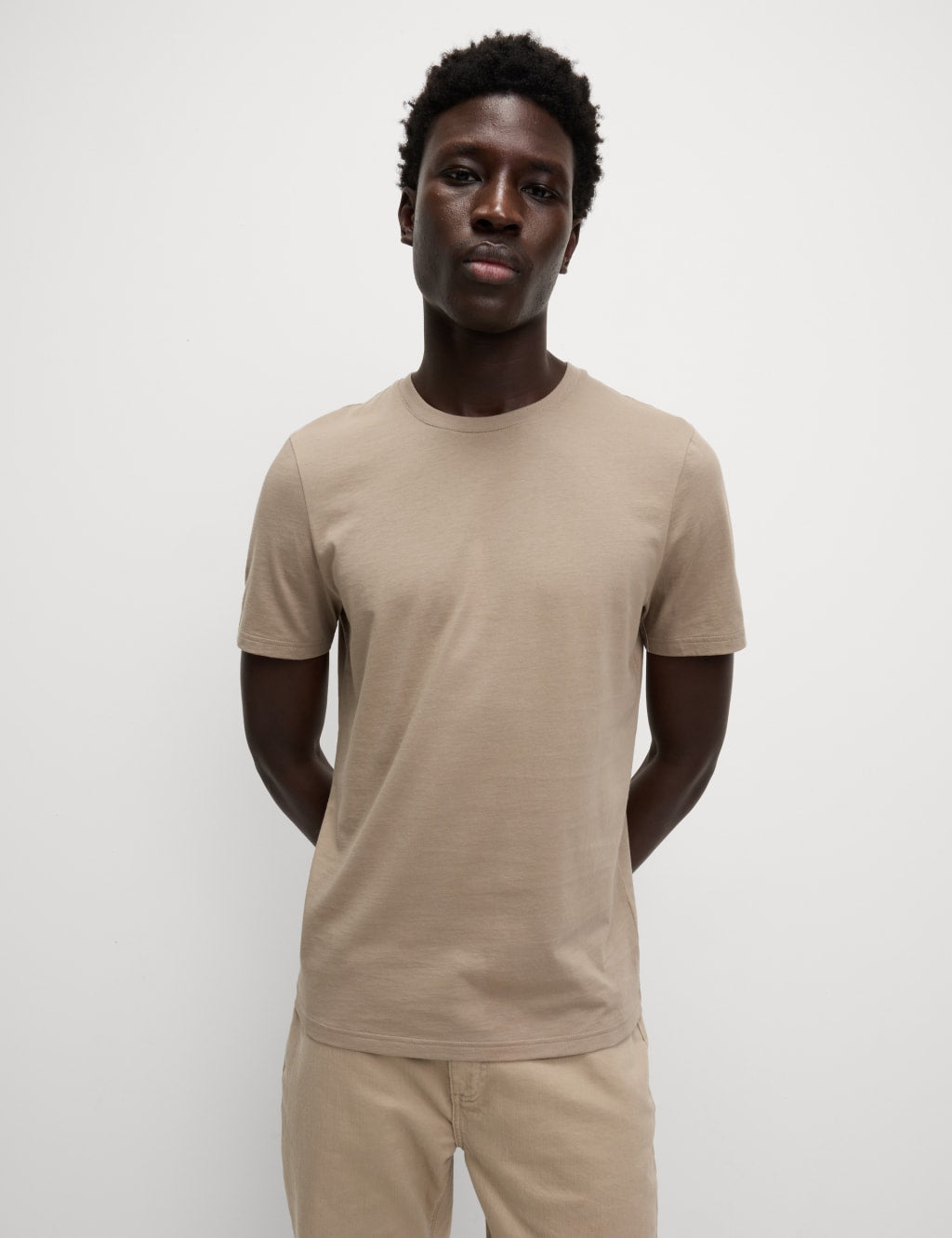 Camiseta lisa manga corta