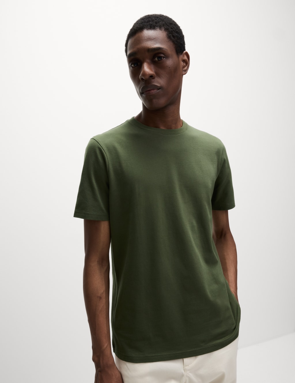 Camiseta lisa manga corta