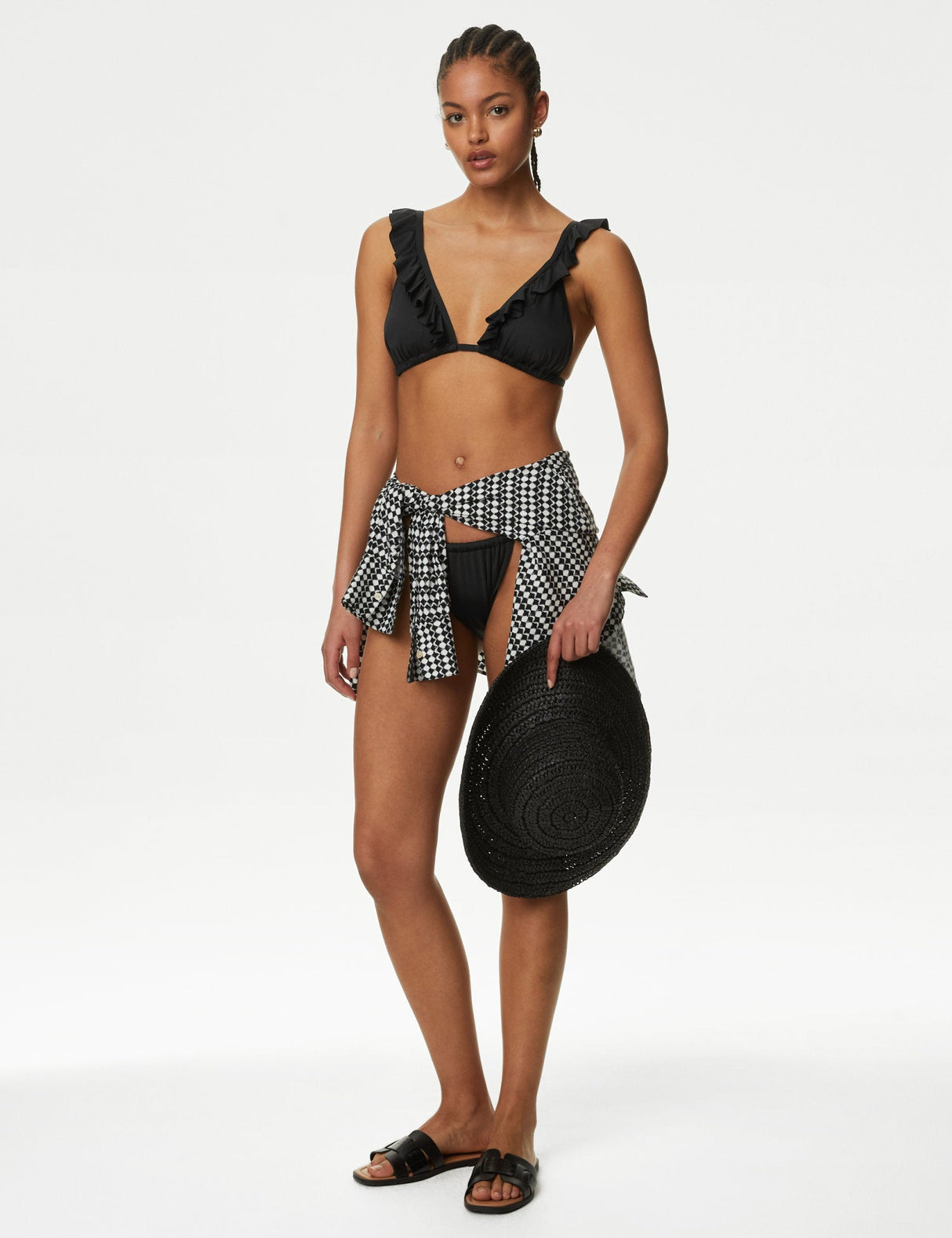 Parte baja de bikini con volantes