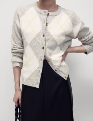 Rebeca con diseño de rombos