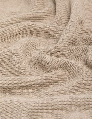 Jersey mezcla de lino de manga corta con escote pico