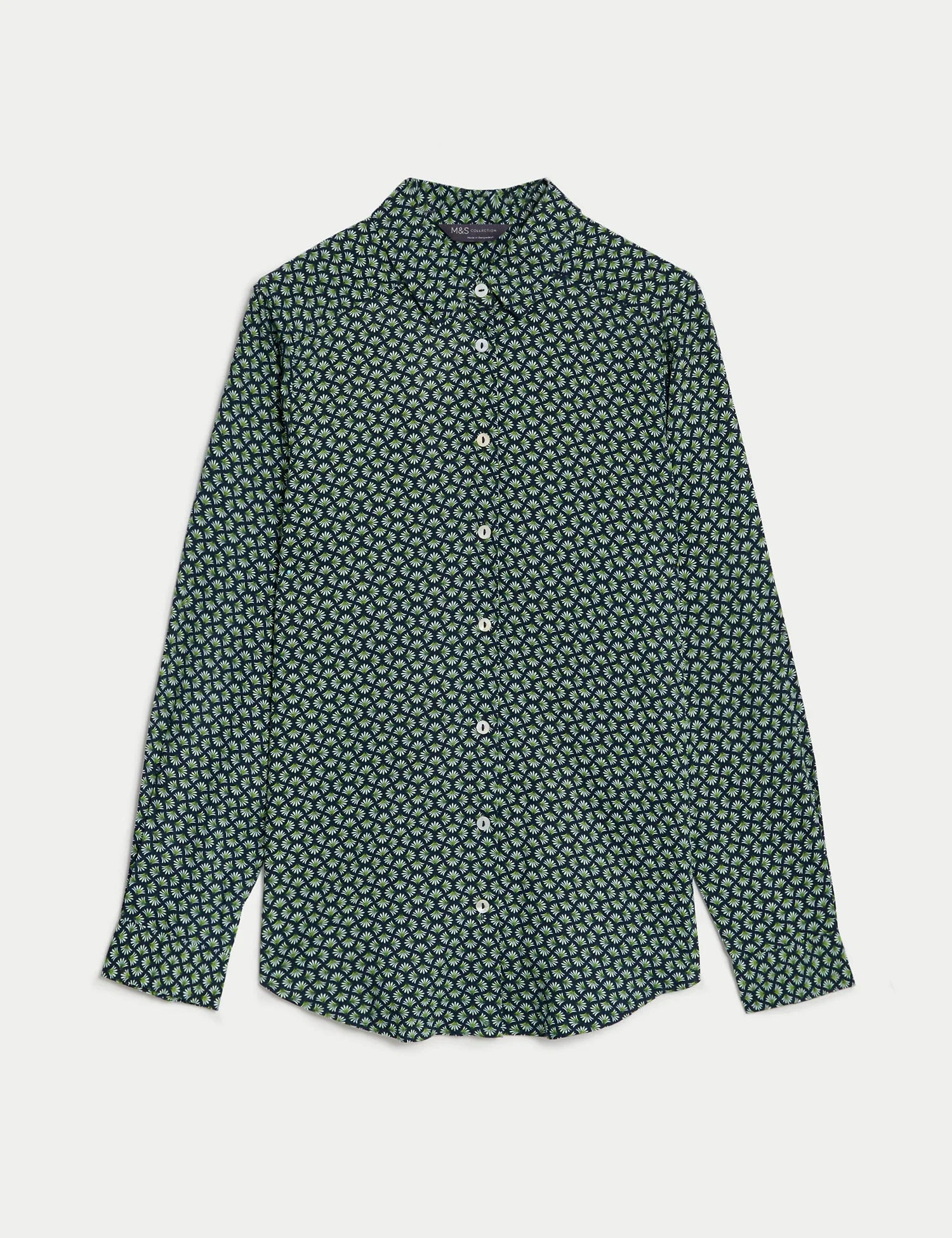 Blusa estampada de manga larga