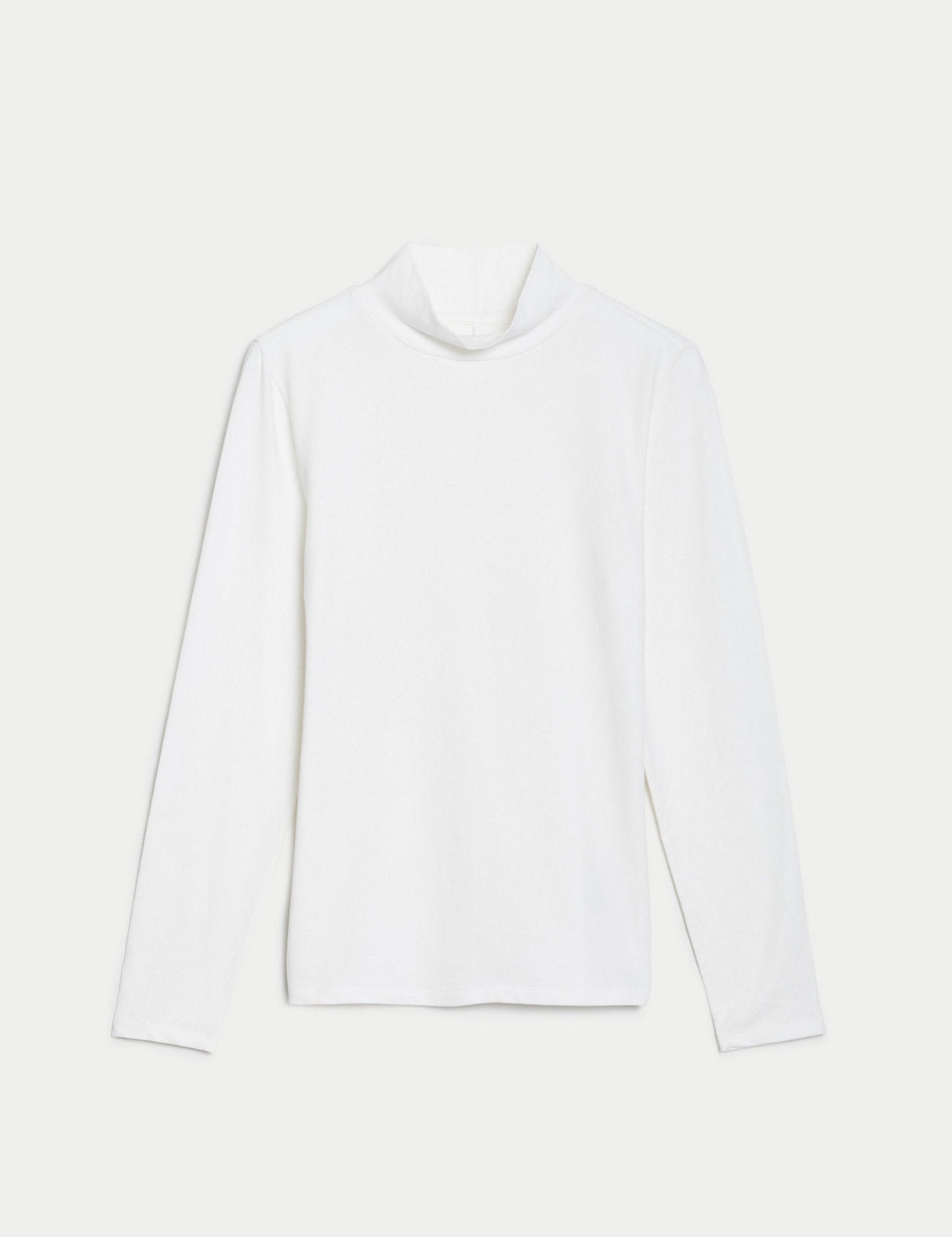 Camiseta básica manga larga cuello alto