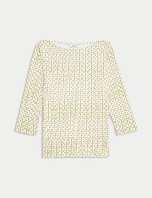 Camiseta de manga semilarga estampada