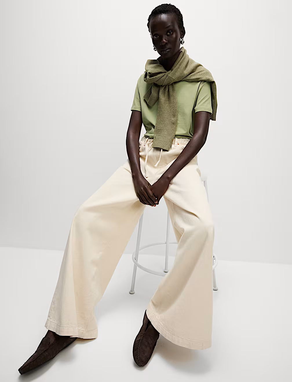 Camiseta de manga corta básica ajustada