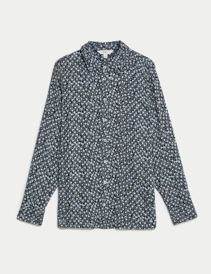 Blusa estampada de manga larga