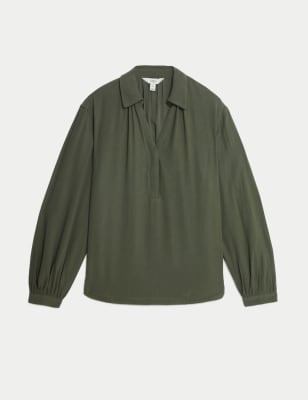 Blusa de manga larga con volumen