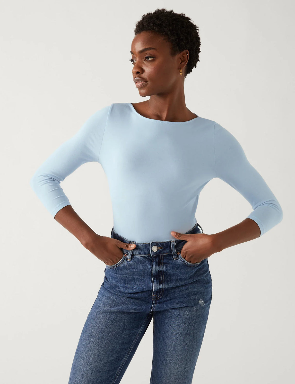 Camiseta manga semilarga