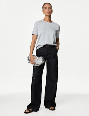 Blusa básica de manga corta