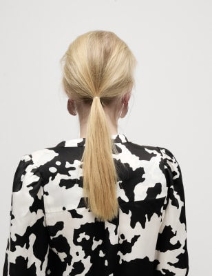 Blusa de manga semilarga con diseño