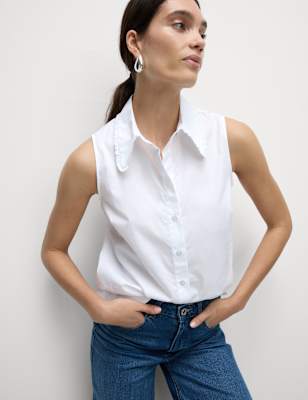 Blusa camisera sin mangas