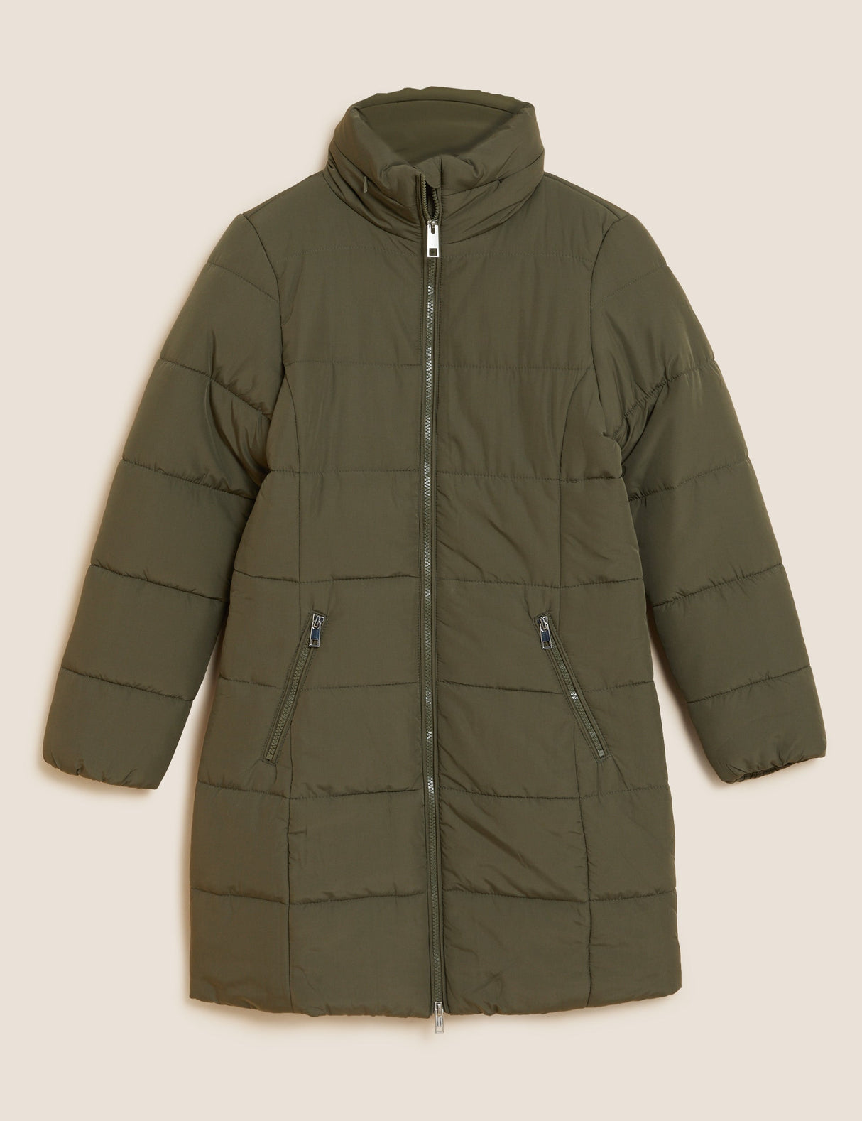 Chaqueta larga acolchada