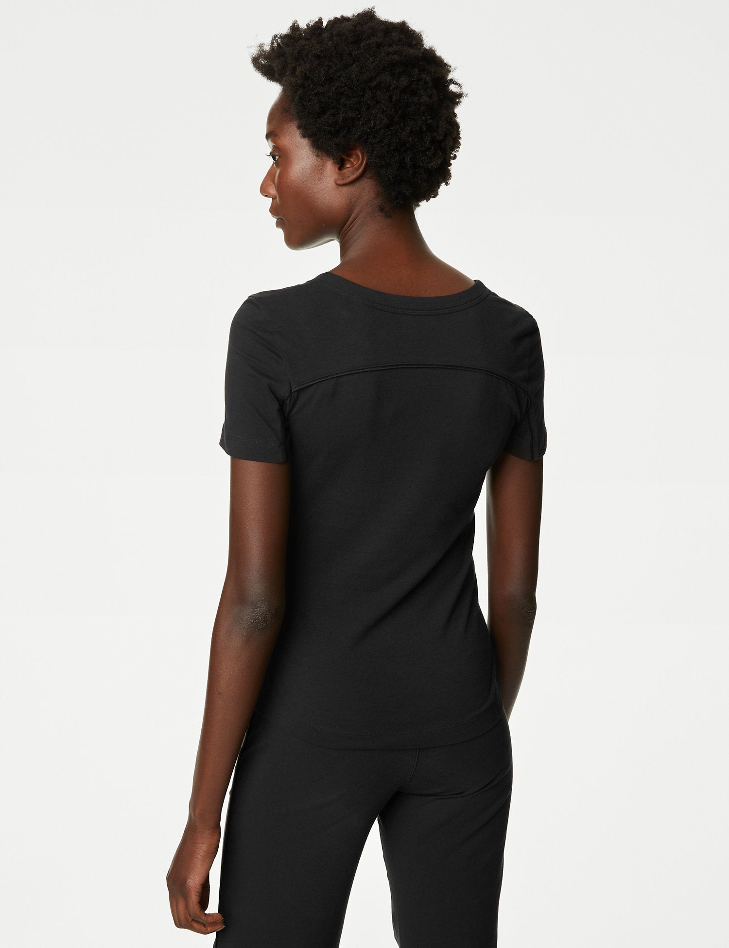 Top de manga corta de algodón Active Good Move