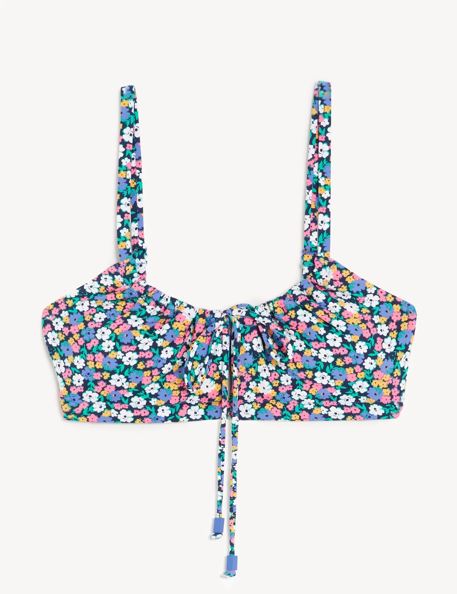 Parte alta de bikini con flores