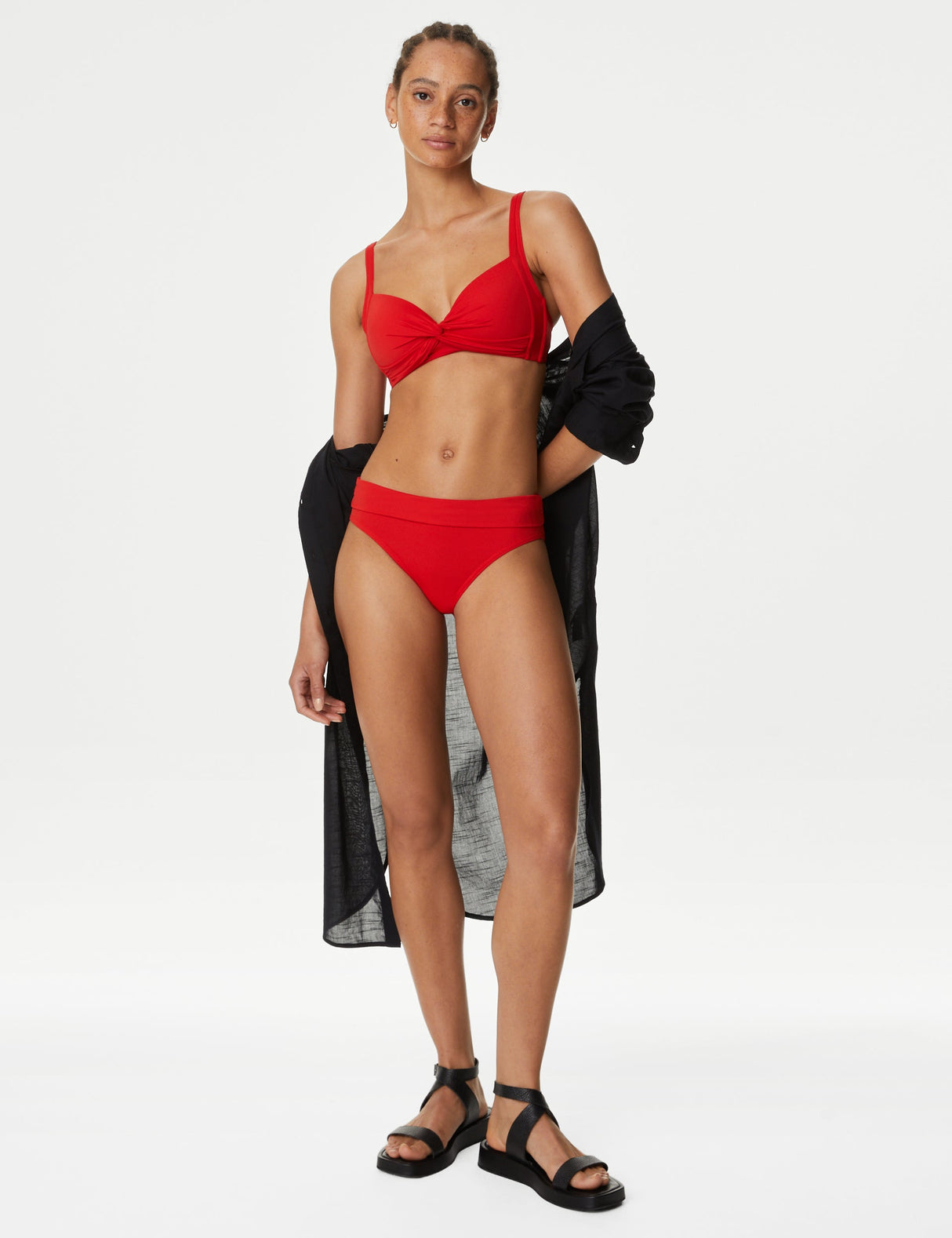 Parte alta de bikini lisa