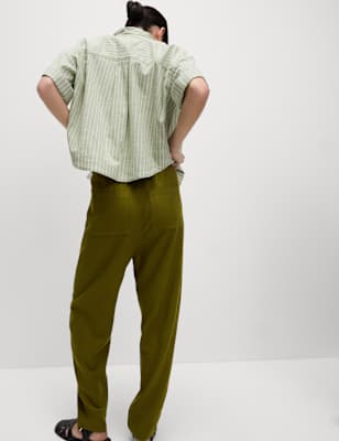 Pantalón de lino viscosa