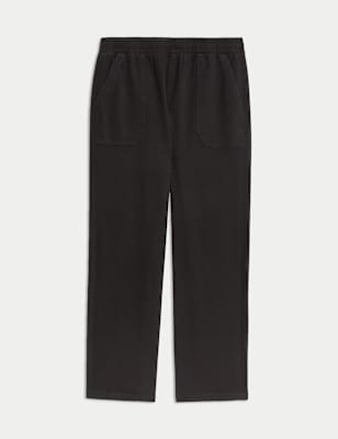 Pantalón casual jogger de corte recto