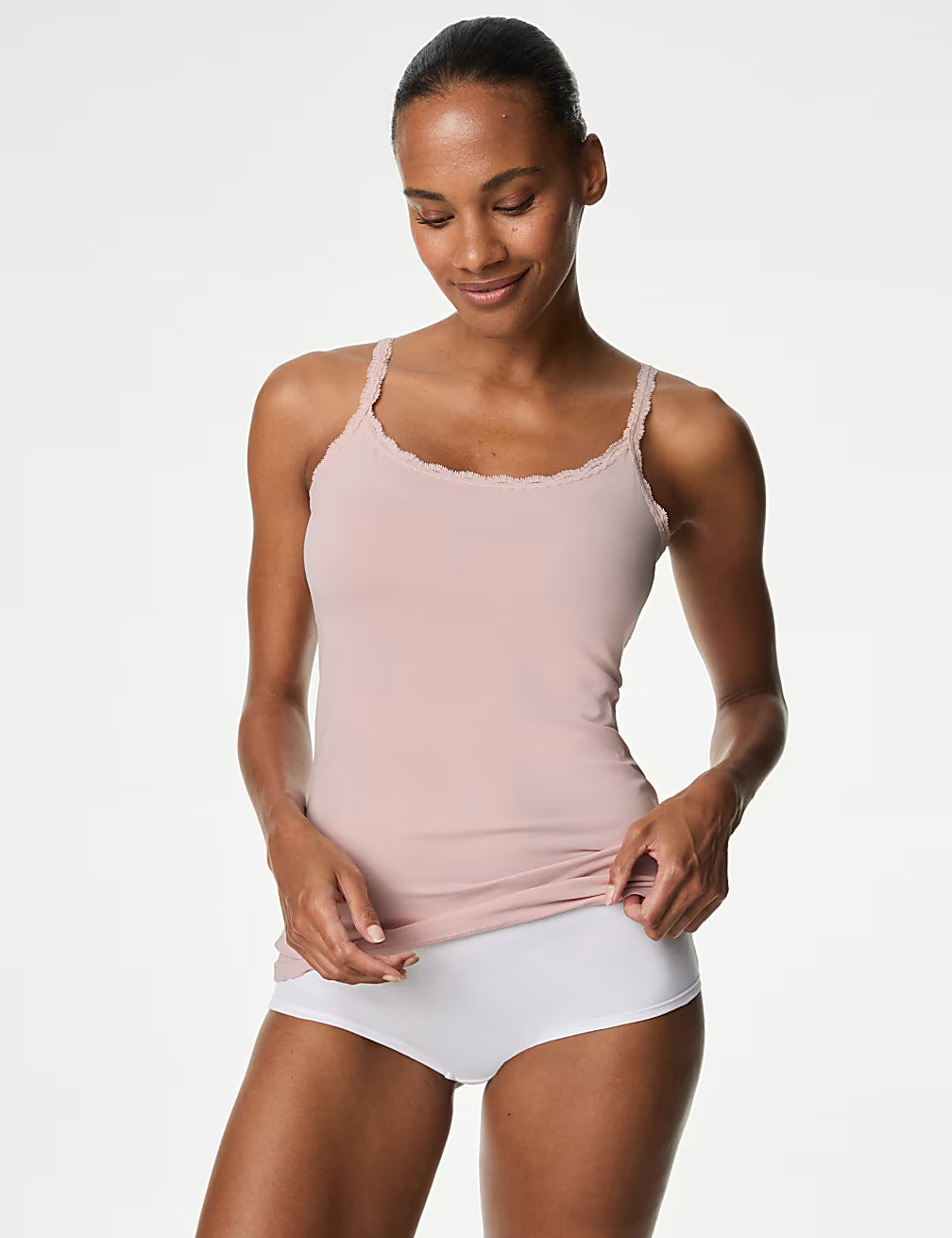 Pack 3 top tiros con vivo encaje