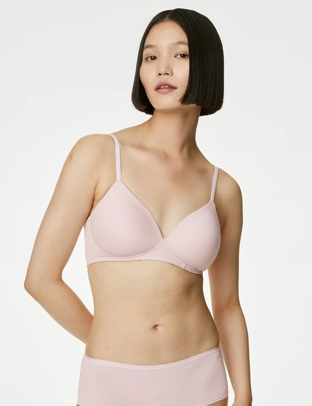 Pack 3 sujetadores sin aro de algodón