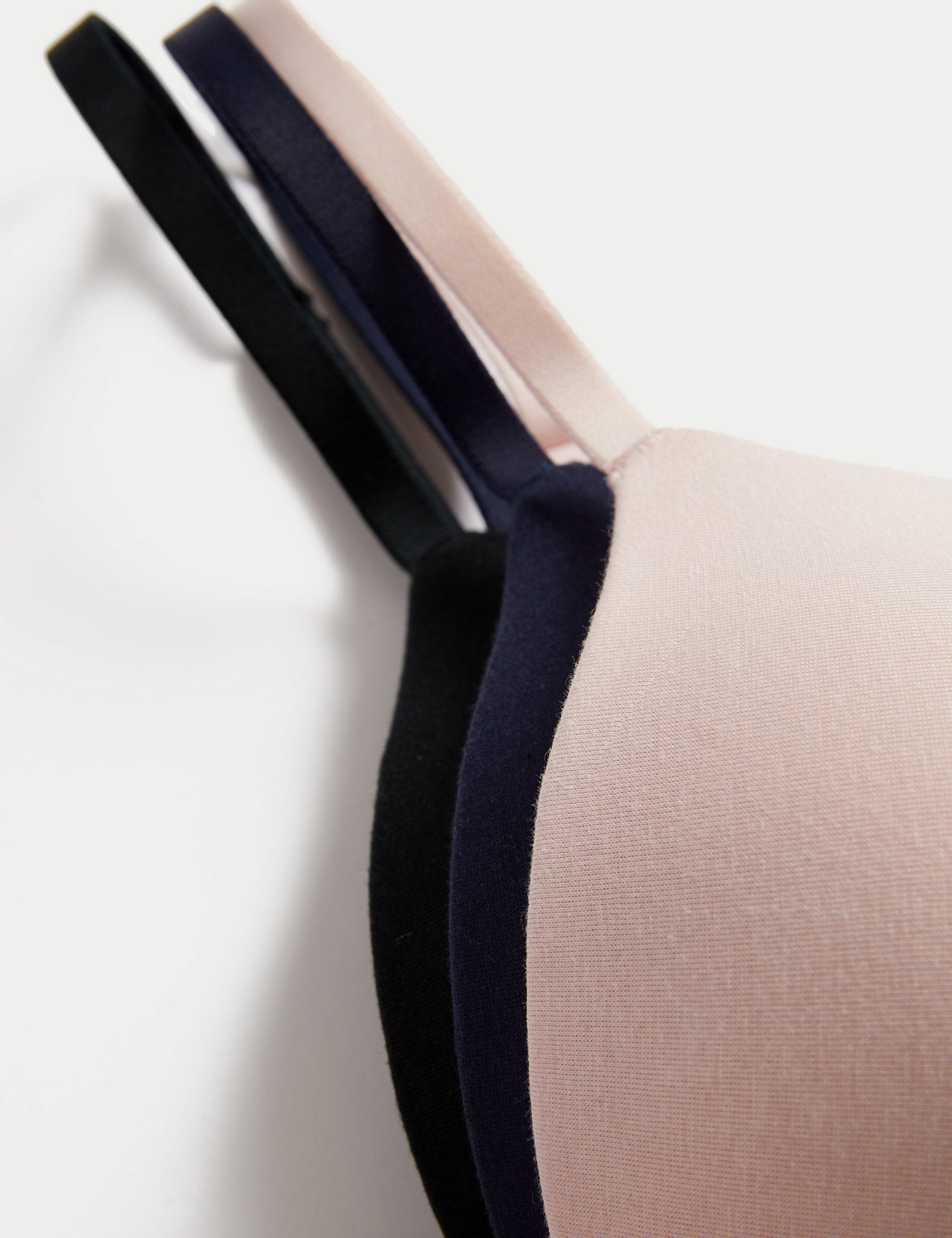 Pack 3 sujetadores sin aro de algodón