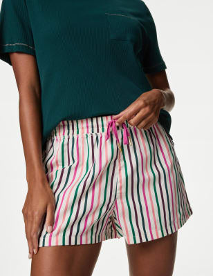 Pijama corto de manga corta con antifaz a juego