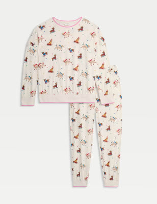 Pijama de manga larga con diseño de perritos