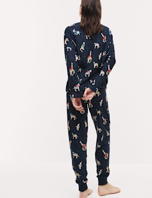 Pijama de manga larga con diseño navideño