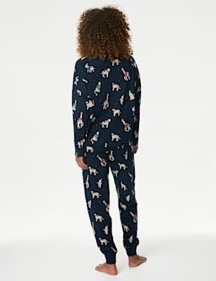 Pijama de manga larga con diseño navideño