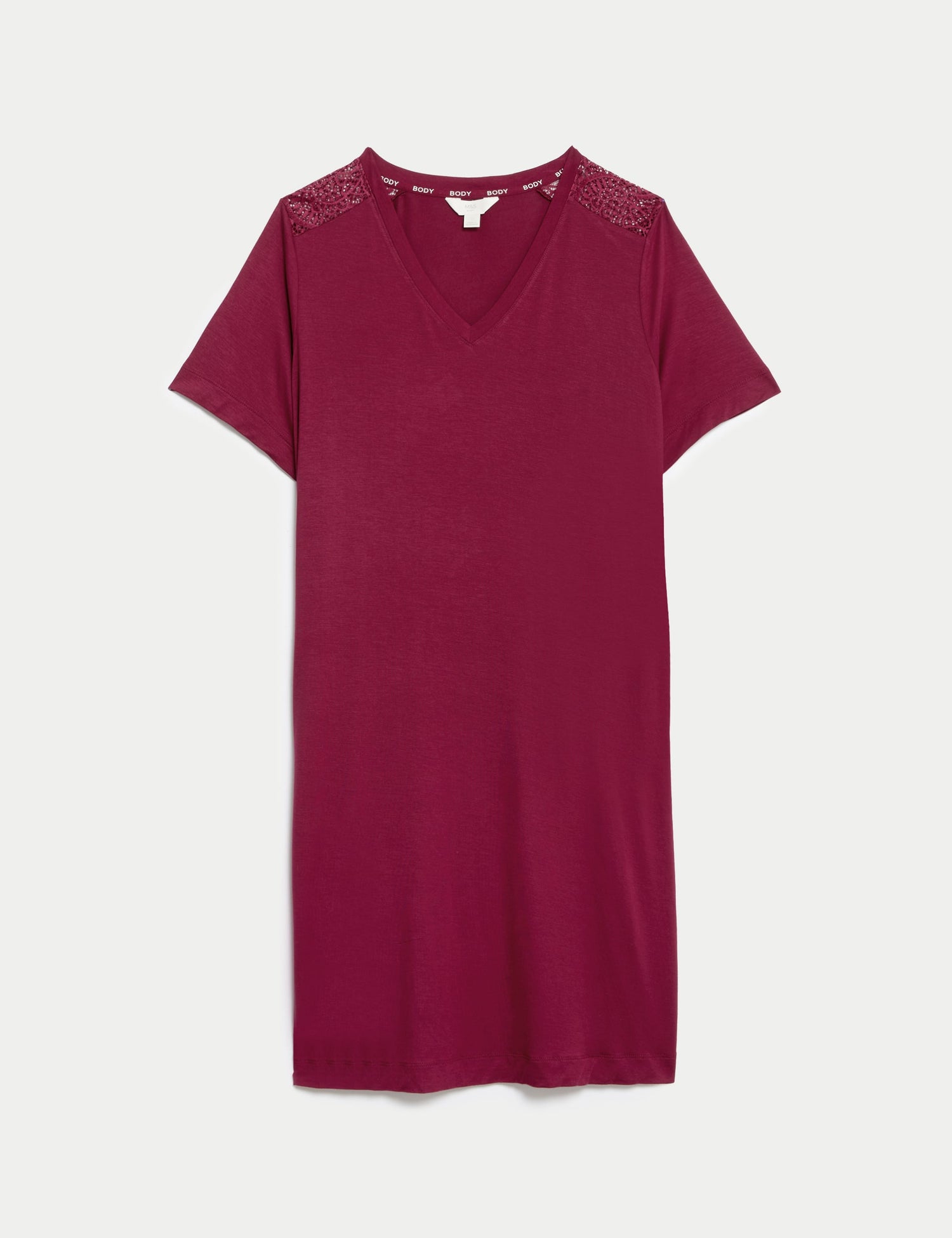 Camisola de manga corta de viscosa