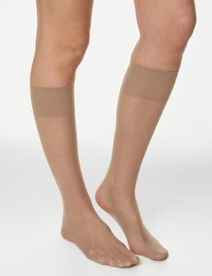 Pack 4 medias a la rodilla 10 Denier