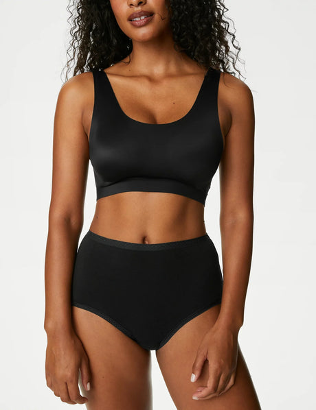 Pack 3 bragas altas de algodón