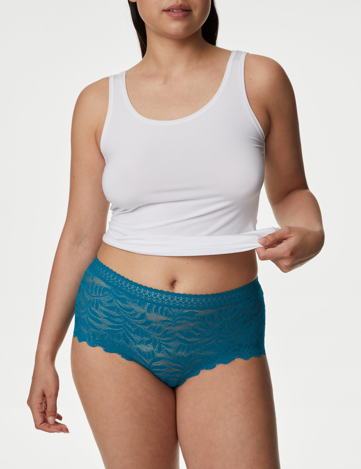 Pack 3 bragas short de encaje