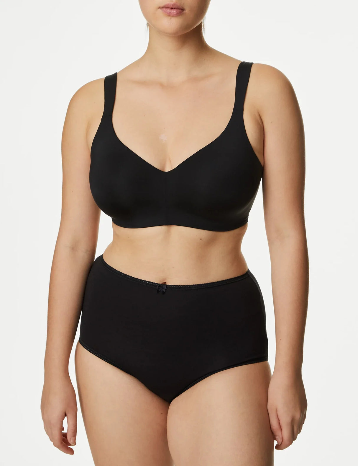 Pack x5 bragas altas lisas